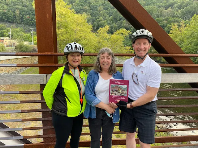 Carole’ Ann F. Bowyer, Martha Capwell Fox, author, and Michael J. Frailey.