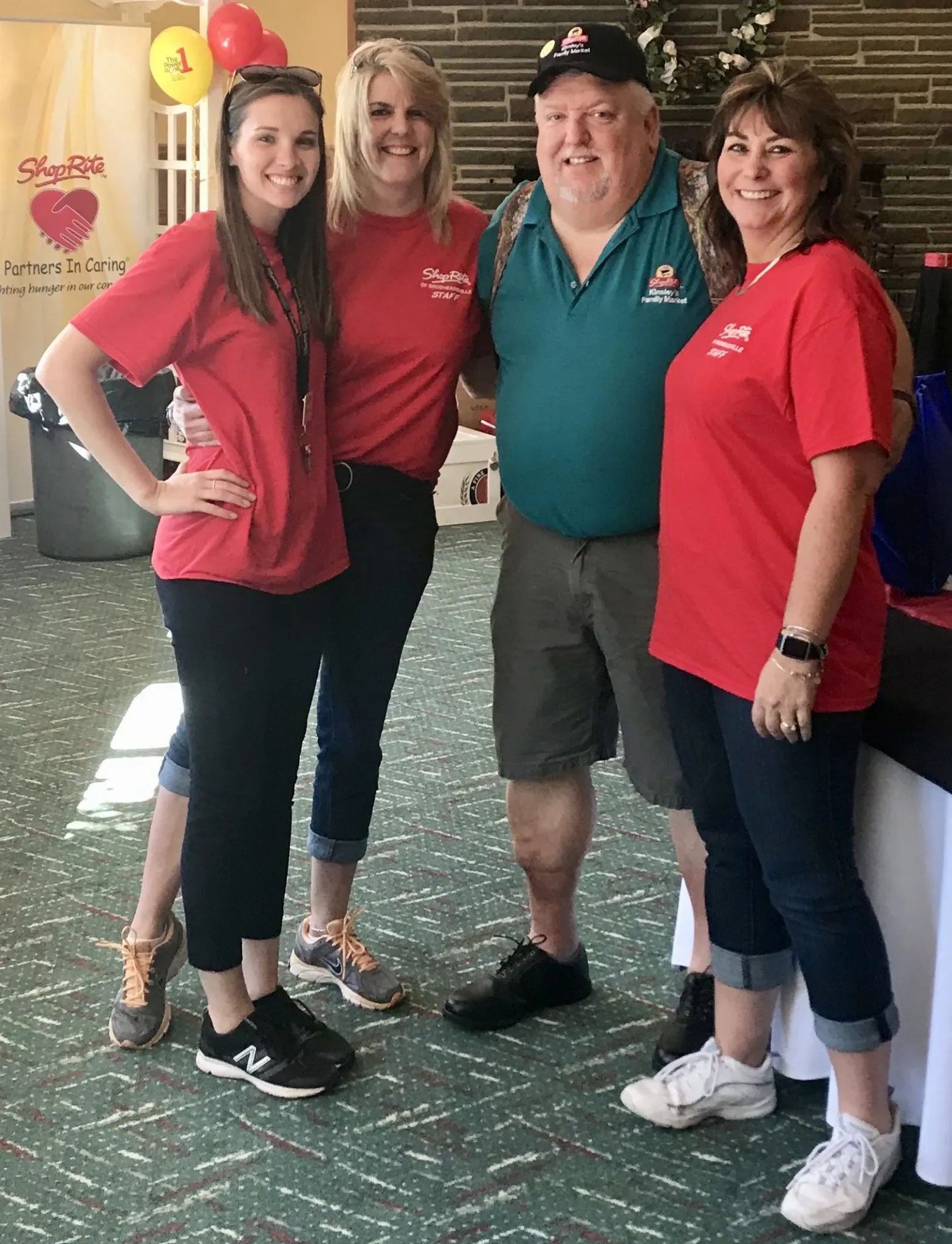 Rhianna Cenci, tournament coordinator, Tracey Pal Izzi, Chris Kinsley and Yvonne L. Reitemeyer, Frailey Insurance and Financial Service