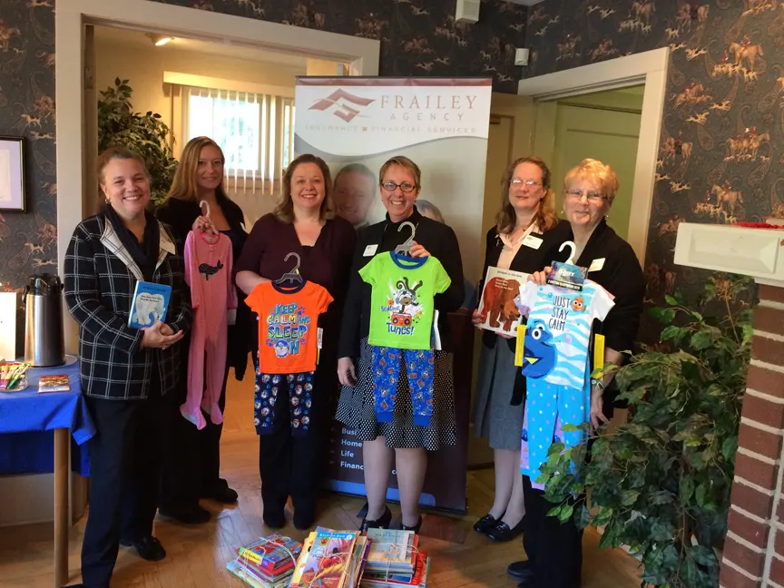 Photo (Left to Right):<br /> Josephine A. Fontan, Sandy E. Haley, Diane P. Rogers (Program Manager II, Foster Care Unit), Michele A. Frailey-Miler, Christine C. Reynolds and Peggie A. Livingston